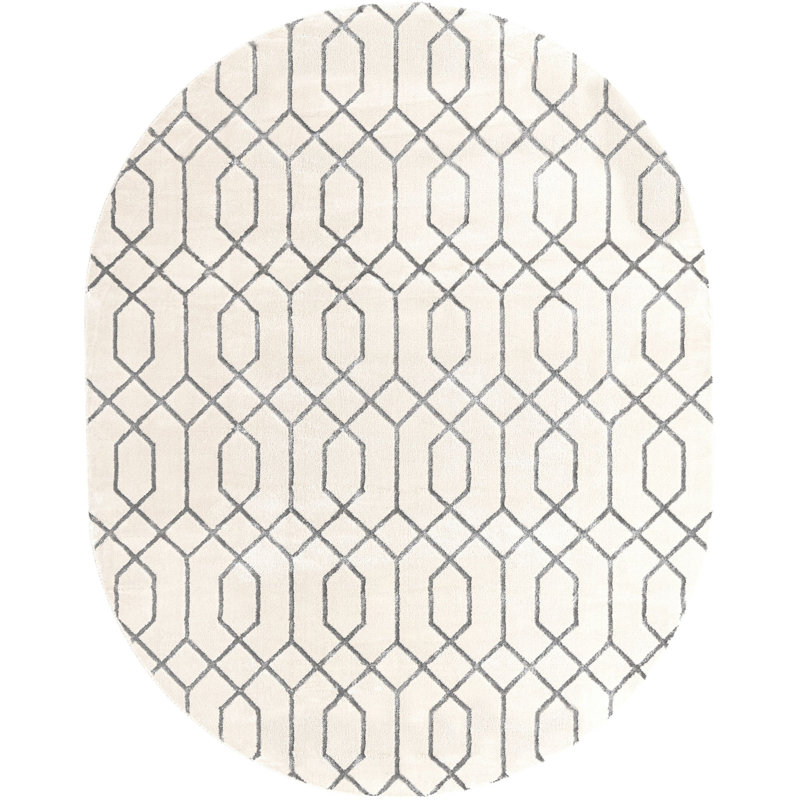 Corando Geometric Indoor Rug, Oval 7'10" x 10'