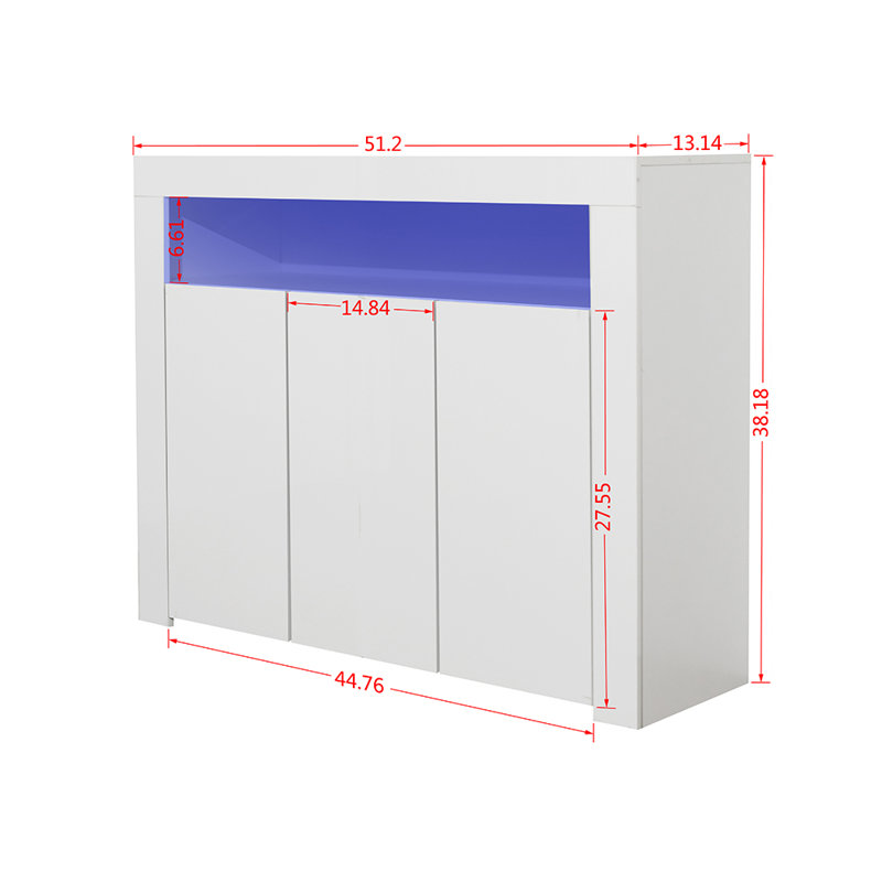 Aiyat 51.2'' Console Table, White