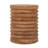 Round Ribbed Mango Wood Side Table