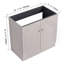 Meuble-lavabo autoportant 36 po et 2 portes d'armoire à fermeture en douceur (emballage KD) - sans le lavabo-111882624-111882626