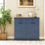 Armoire poubelle double inclinable Farmhouse Blue