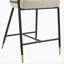 Tabouret de comptoir de 26 po de hauteur avec cadre en métal (ensemble de 2) - amande-1355281229