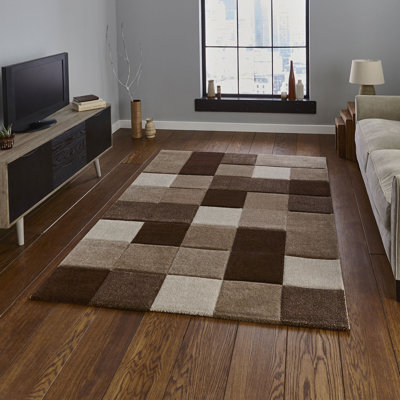 Langley area rug Machine Woven Rectangle Beige/Brown