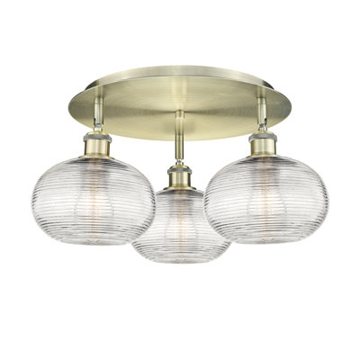 Larrick Glass Flush Mount