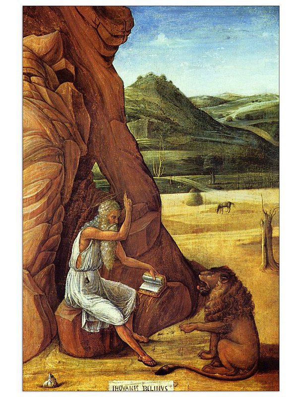 'Jerome in the Desert' Painting Print