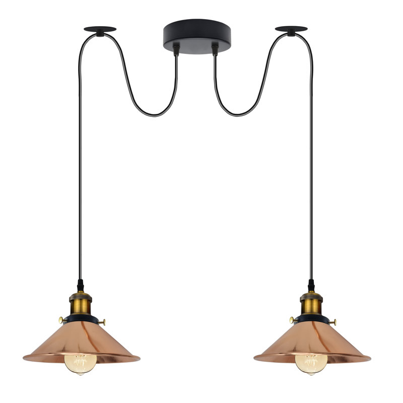 Lofton 2 - Light Cluster Pendant, Rose Gold