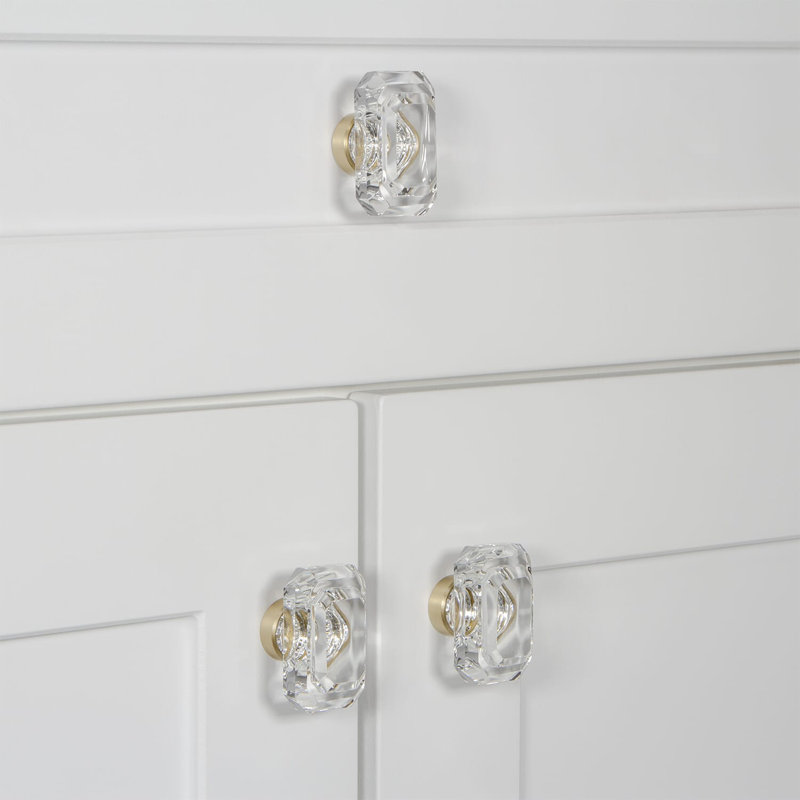 Biarritz Cabinet Knob, Satin Brass