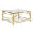 Square Glass Coffee Table-1776380071