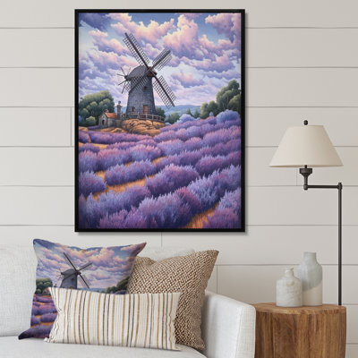 Lavande Mills IV - Paysages, art mural, salon