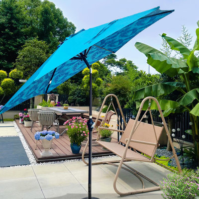 Parasol cyan 9 pi