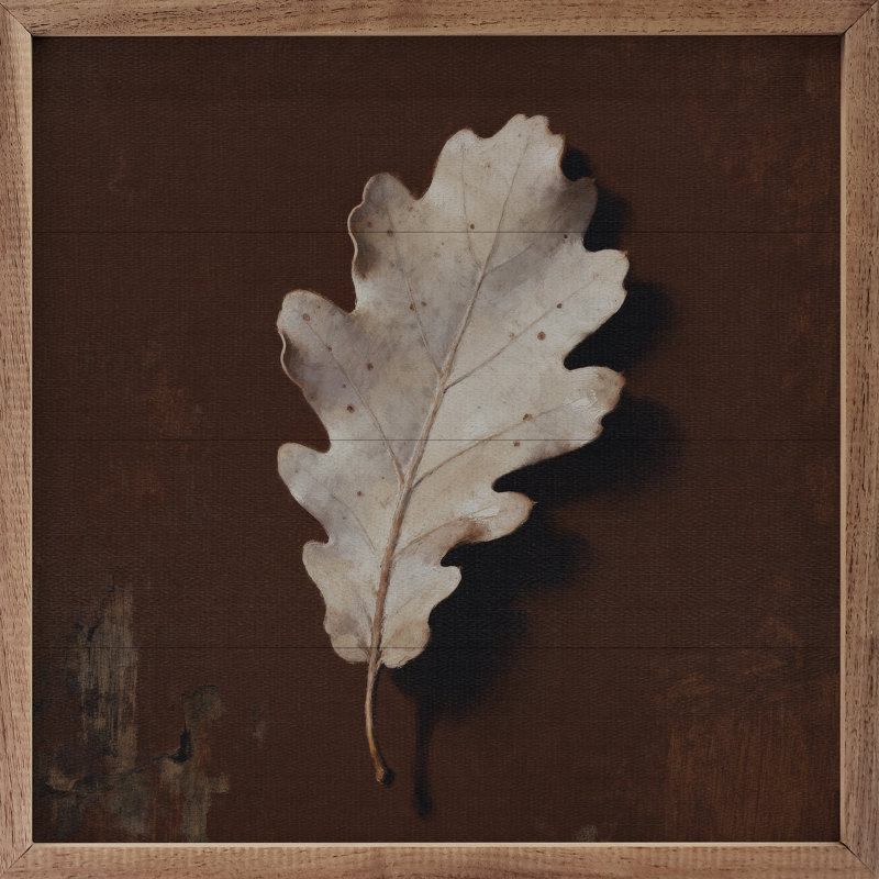 Neutral Oak Leaf, 4" H x 4" W
