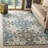 Guzi Hand Hooked Wool Geometric Rug-22159456