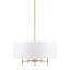 Lustre tambour 5 lumières blanc-933262516