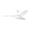 Visual Comfort Fan Topan Smart 52 LED Indoor Ceiling Fan with Threaded Downrod, Matte White ABS blades and Handheld Remote