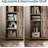 Kitchen & Bedroom 65" Barn Door Storage with Adjustable Shelves-119235822