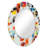 Saqlain Glass Round Mirror