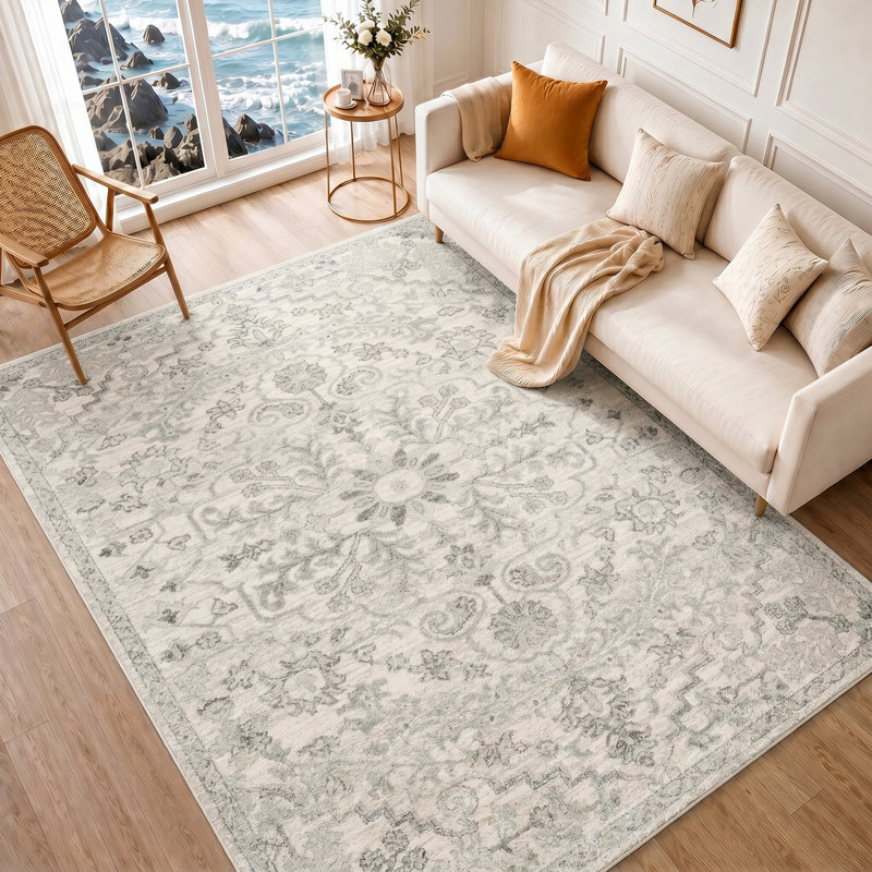Machine Woven Beige/Black/Grey Indoor Rug, Rectangle 119 x 170 cm