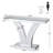 V-Shaped Design Hall Table,Mirrored Side Table,Console Table
