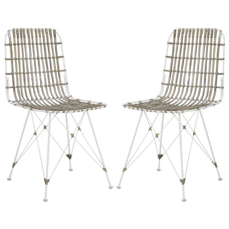 Minerva Wicker Dining Chair, White