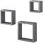 3 Piece Square Floating Shelf
