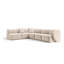 6 Seater Velvet Sofa & Chaise-924740435