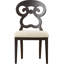 Chaise Parson à dossier reine Anne en lin-1770654574