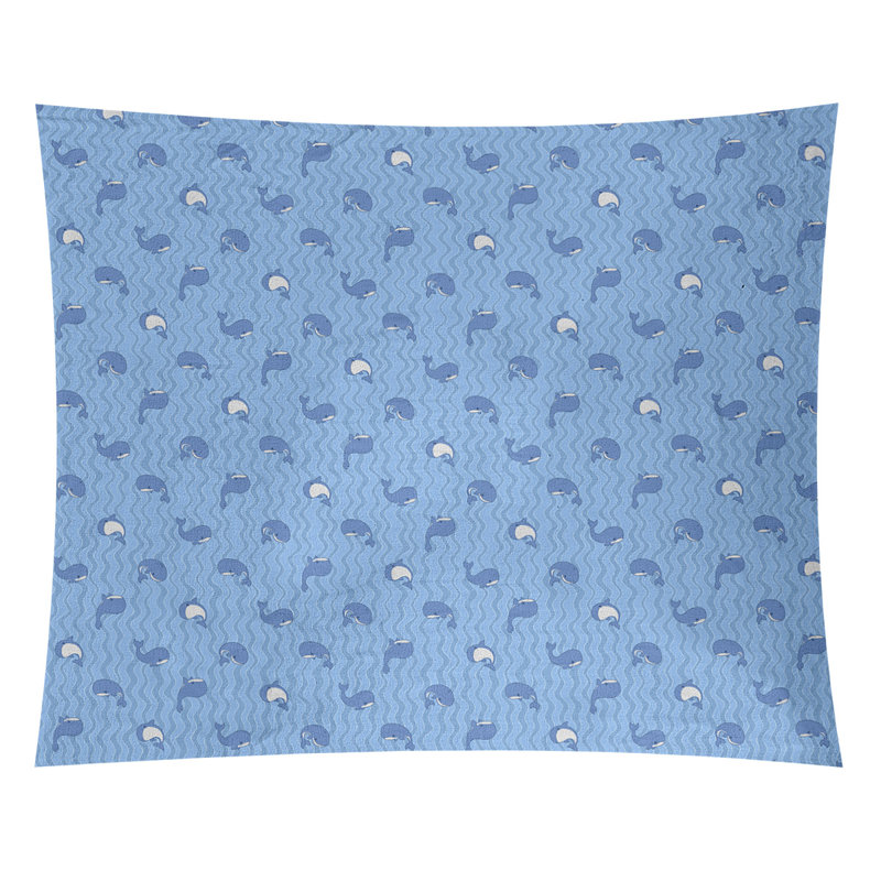 Tapisserie katelyn elizabeth baleines Kitterman, H 27,5 po x l 37,5 po, Intérieur, Bleu