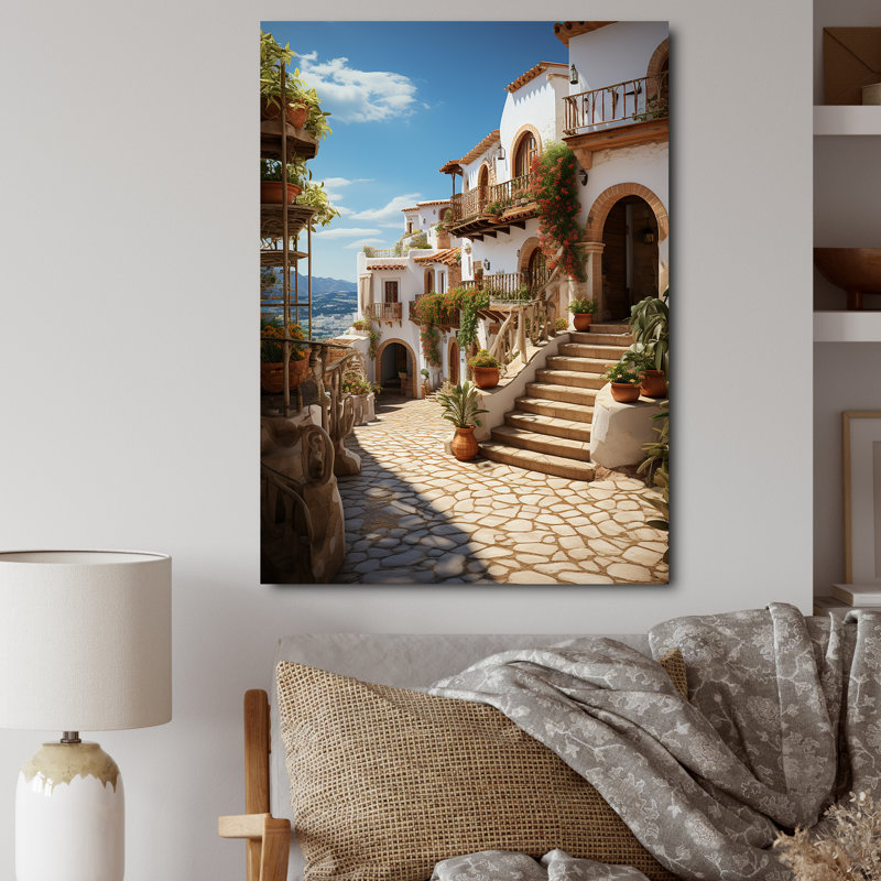 Spain andalusiain Village III - Print, 32" H x 24" W x 1" D, Wrapped Canvas