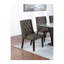 Ensemble de chaises de salle à manger rembourrées en tissu avec dossier capitonné, 4 pieds