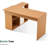 Eujin 53'' W L Shaped  Convertible Desk with Storage Drawer Printer Shelves and File Cabinet-88345209
