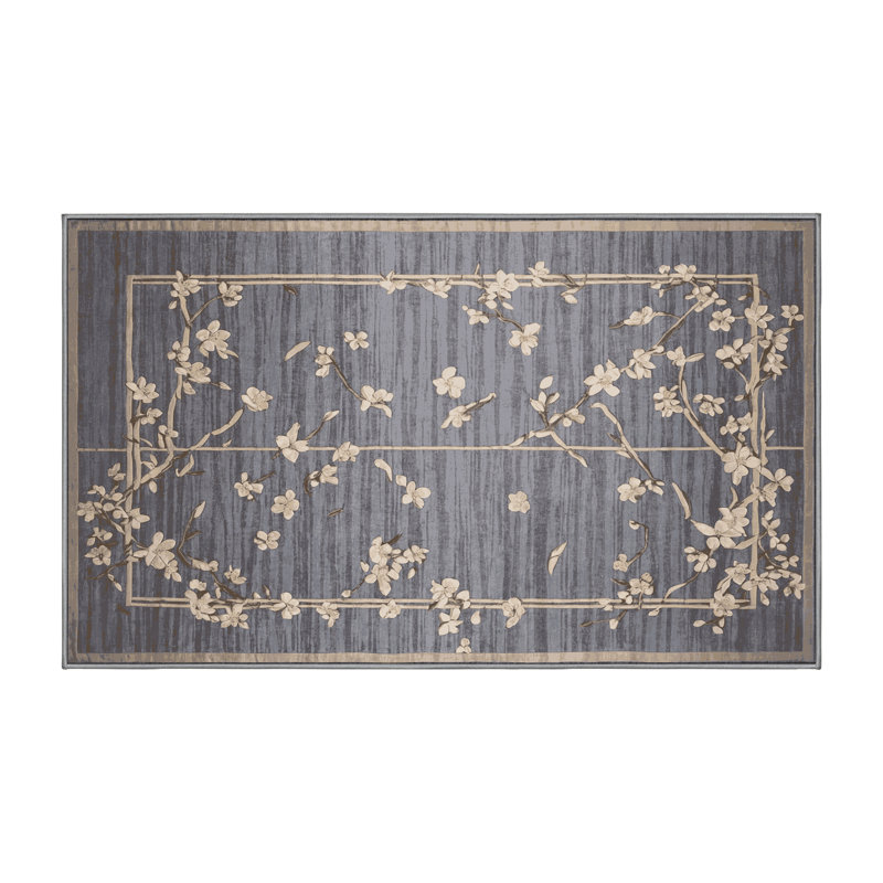 Machine Washable Pink Area Rug, Rectangle 2' x 3'