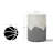 17.7" Gray and Cream Cement Round Outdoor Patio Table
