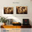 «Old Landmark World Map», reproduction sur toile-1876263860