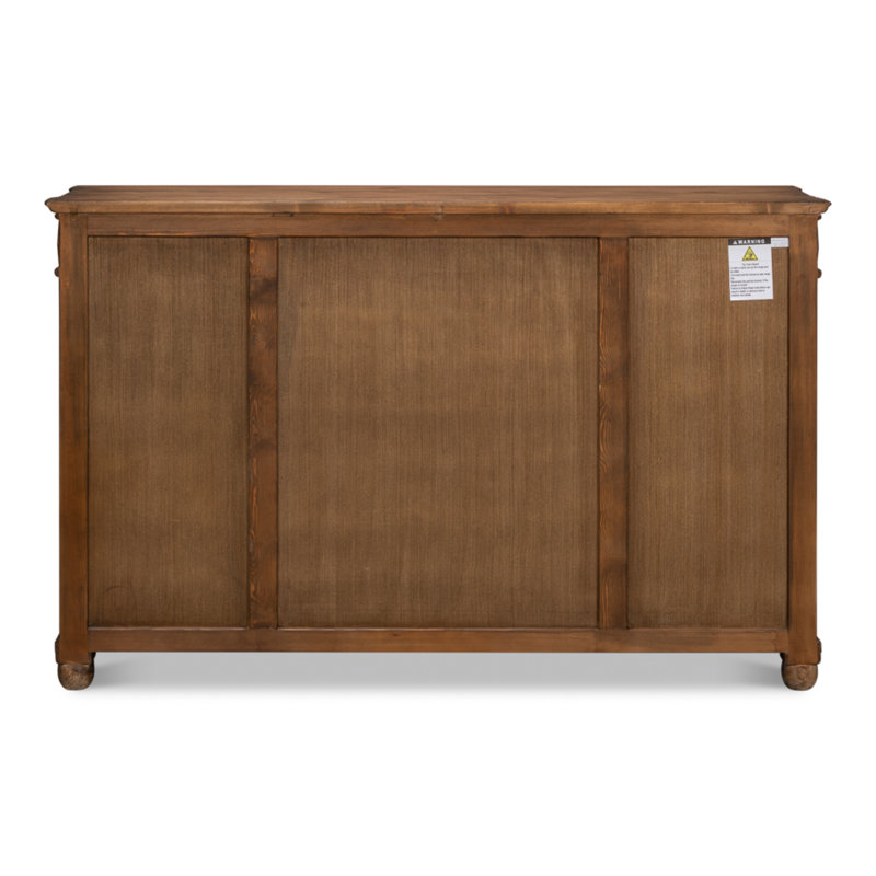 Diamond 65'' W Solid Wood Sideboard, Brown