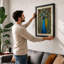 Peacock in Repose Botanical - Framed Print-1992350485-1992350490