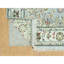 Tapis bleu nouvel âge en laine 5 pi x 6 pi 9 po Caresa