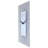 Frosted Glass and Mirror Wall Clock