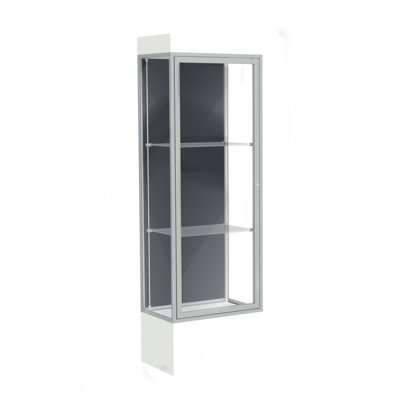  Edge Series 76'' H x 24'' W Aluminum Display Cases 