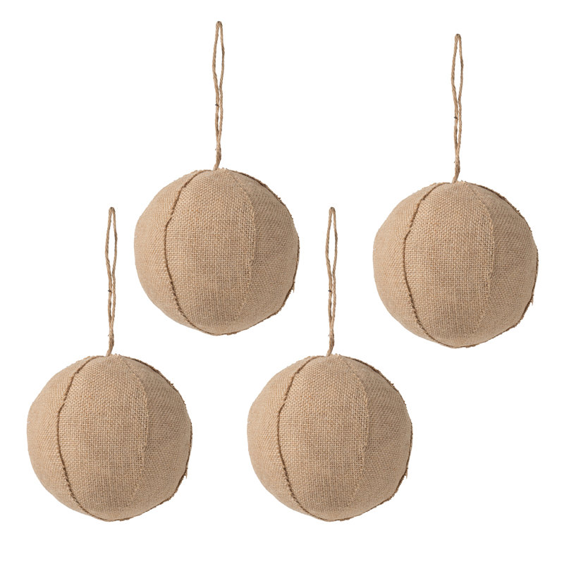 S/4 6" Burlap Ball