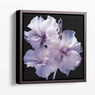 Gracieux motif de pétales mauves 2