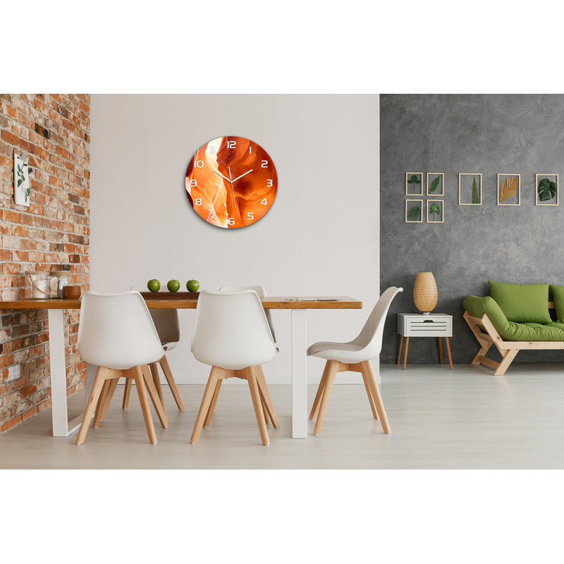 Jewelean Glass Wall Clock