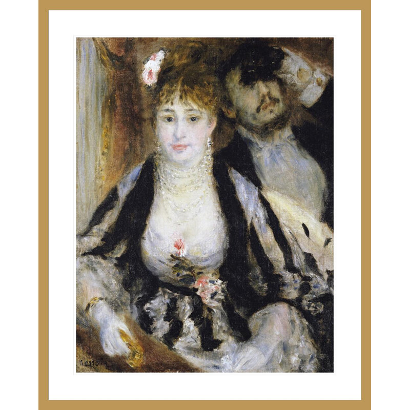 «The Theatre Box» par Pierre-Auguste Renoir, impression giclée encadrée, H 41,3 po x l 33,5 po