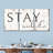" Stay Awhile Typography Multi Piece Canvas Print " 3 - Pieces-92858503