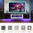 Floating Fireplace TV Stand for TVs up to 80/90", Wall Mounted Media Console with LED Lights-797972113-780477594