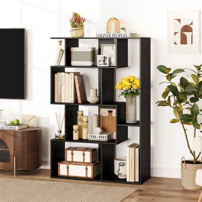 119cm H x 30cm W Standard Bookcase, Black