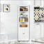 Armoire de rangement d'angle en métal avec tablettes réglables-134095239