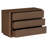 Carwell 47'' Mid-Century Modern Walnut Solid Wood 6-Drawer Storage Fluted Dresser Sideboard