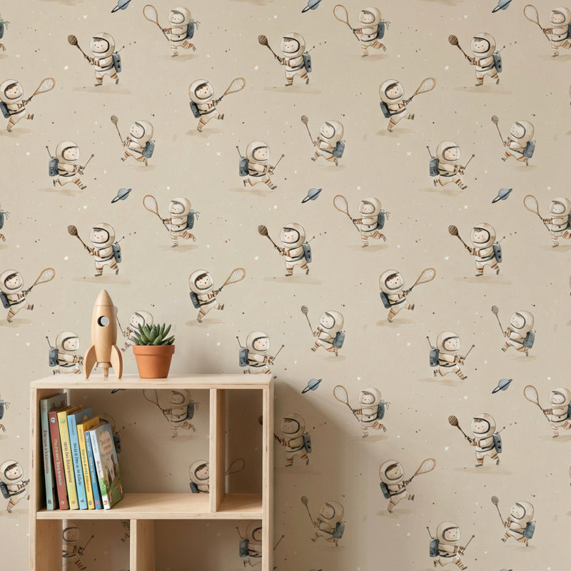 Papier peint astronaute Espace ludique décoratif, Peler et coller