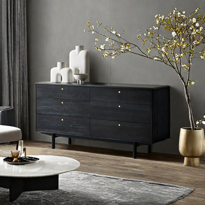 Italian Simple Accent Chest Solid Wood Accent Chest