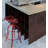 Swivel Counter Stool with Iron Frame-1394126545